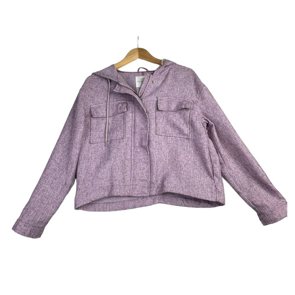 Avec Les Filles Cropped Jacket size‎ Medium Purple